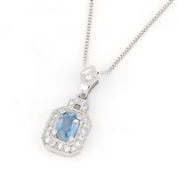 Necklace Zorzan Gioielli Woman in White Gold Acquamarina 0.85 Ct PNPZ2501 - PNPZ2501